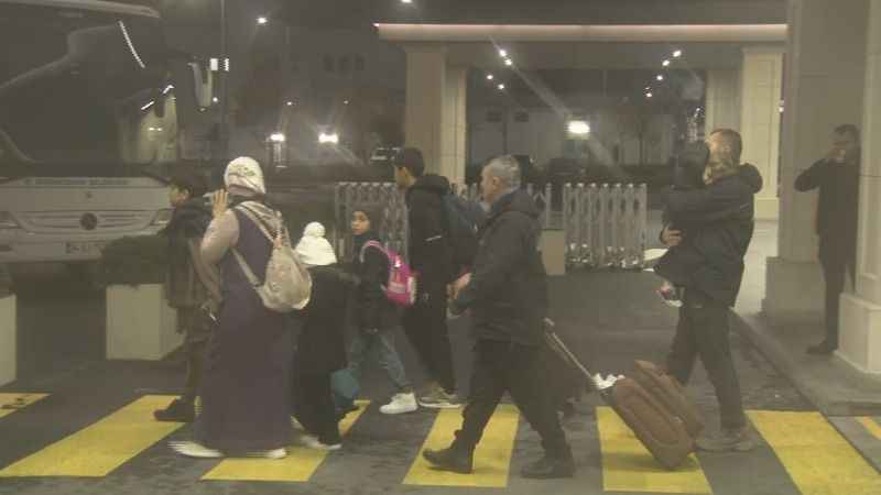 Gazze'den tahliye edilen Türk vatandaşları İstanbul’a getirildi